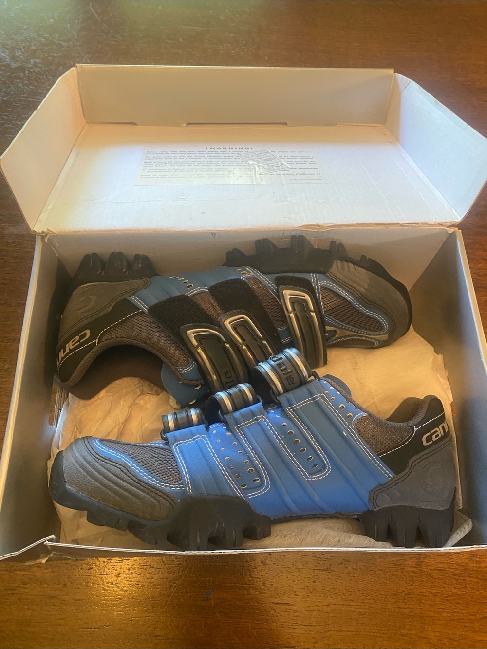 Cannondale Carve Womens Cycling Biking Shoes Size US 7 Blue MTB SPD 5FCO2 NIB